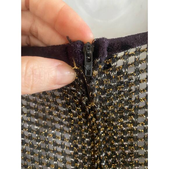 Size XS-S//70s Vintage Velvet Wide Leg Jumpsuit - Picture 6 of 7